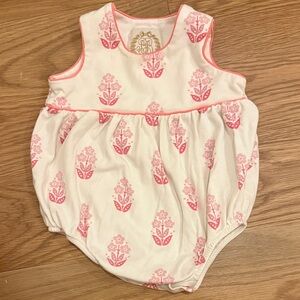 The Beaufort Bonnet Company Pink and Cream One Piece